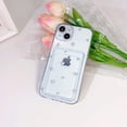 thumbnail image 2 of Compatible for iPhone 14 Plus Case Clear with Card Holder, Cute Heart Pattern Love Design for Women Girl, Protective Soft TPU Shock-Absorbing Wallet Case for iPhone 14 Plus-White Heart, 2 of 13