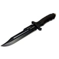 thumbnail image 3 of Defender 10.5" Black Hunting Knife Survival Rubber Handle with Sheath, 3 of 3