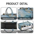 thumbnail image 4 of Large Capacity Tote Bag,Blue Marble Gold Wave Pattern Handbag Fashion Luxury Tote Bag,15.7"x13"x 5.1" Inches,Laptop Compatible, 4 of 6