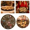 thumbnail image 2 of Christmas Cookie Platter Cookie Plate Wooden Eve for Santa Board Santa Tray for Milk Cookies and Carrot Reindeer Snack Plate for Holiday Celebration Holida, Christmas Decor, 2 of 8