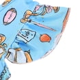 thumbnail image 5 of FYDUU Back To School Dress for Girls Cute Print Short Sleeve Dress Summer Dresses Casual A-Line Sundress First Day of School Outfit for Kids 3-4 Years, 5 of 7