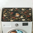 thumbnail image 5 of ZIATUBLES Washing Machine Cover Pad for The Top Dust Proof Washer and Dryer Machine Top Cover Mat for Laundry Room Home Deocr Accessories, 24 x 19.7 Inch, Robin Floral, 5 of 7