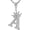 silver, variant on A-Z Letters Necklace Crown Necklace for Men Women 18K Gold Plated Letters Pendants with 23'' Chain Hip Hop Alphabet Name Jewelry Mom Gifts