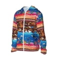 thumbnail image 2 of Sigee Animals On Noah's Ark2 Print UPF50+ Men's Sun Protection Hoodie Shirt SPF UV Shirt Long Sleeve Fishing Outdoor Lightweight, S-3XL, 2 of 9