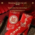 thumbnail image 2 of Chinese New Year Red Envelope With Gold Foil Stamping Large Capacity Paper Gift For Spring Festival Lucky Money, 2 of 8