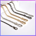 thumbnail image 1 of Accesorios de hardware para equipaje Cadena para bolso Cadena para bolso Elegante correa de hombro tejida DIY con cadena para bolso de metal, 1 of 4