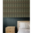 thumbnail image 6 of NextWall Aegean Blue & Clay Deco Dragonfly Peel and Stick Wallpaper, 6 of 7