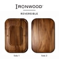 thumbnail image 3 of Ironwood Gourmet Gansevoort Large Carving Board, 16" x 24" Acacia Reversible Wood Cutting Board with Juice Groove and Grip Pad, 3 of 7