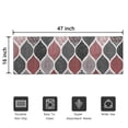 thumbnail image 5 of Red and Black Ethnic Geometric Pattern Door Rugs,Washable Non Slip Door Mats Indoor,Decorative Door Mats,Entry Mat Indoor for Entrance,Bedroom,Kitchen,Bathroom,16"x47", 5 of 6