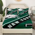 thumbnail image 3 of Football Players Sheets American Football City Sheet Set Queen 4Pcs, Sports Team Bed Sheets Set Easter Gifts American Football Top Fitted Sheet with 2 Pillowcases(New York), 3 of 5
