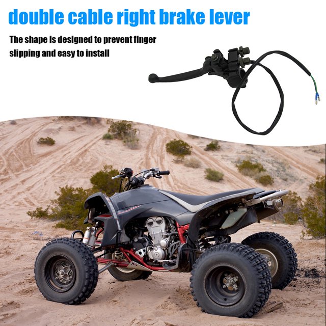 Palanca de freno 7/8 Dual Pull RH con freno de estacionamiento para ATV Quad Bike 4 Wheeler
