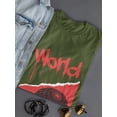 thumbnail image 3 of Abstract Red World Rave Style T-Shirt Women -Image by Shutterstock, Female XX-Large, 3 of 4