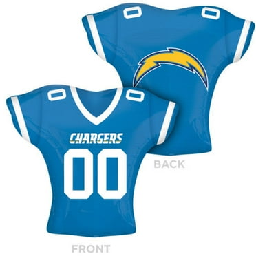 24 inch NFL Los Angeles Chargers Football Jersey Foil Mylar Balloon - Party Supplies Decorations