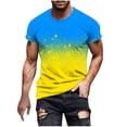 thumbnail image 2 of Qertyioot T-shirt à Manches Courtes Imprimé pour Hommes Col Rond Mode Décontractée Manches Courtes Liquidation, 2 of 5