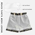 thumbnail image 3 of FORMRS Boys Swim Trunks Quick Dry Mesh Liner Boardshorts Sizes XS-XL, Halloween Dancing, 3 of 7