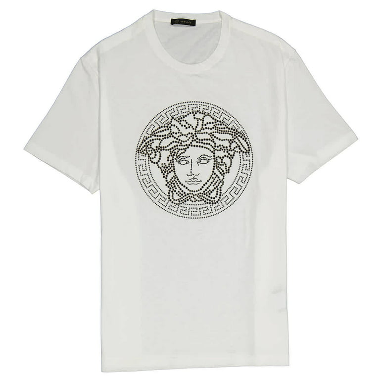 reference Frontier jord Versace Ladies White / Multi Studded Medusa T-shirt, Size Large -  Walmart.com