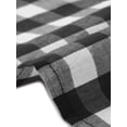 thumbnail image 5 of Agnes Orinda Women's Plus Size Easter Gingham Dresses Crew Neck Flared Short Sleeve Tiered Summer Casual Maxi A Line Dress with Pockets 3X Black, 5 of 5