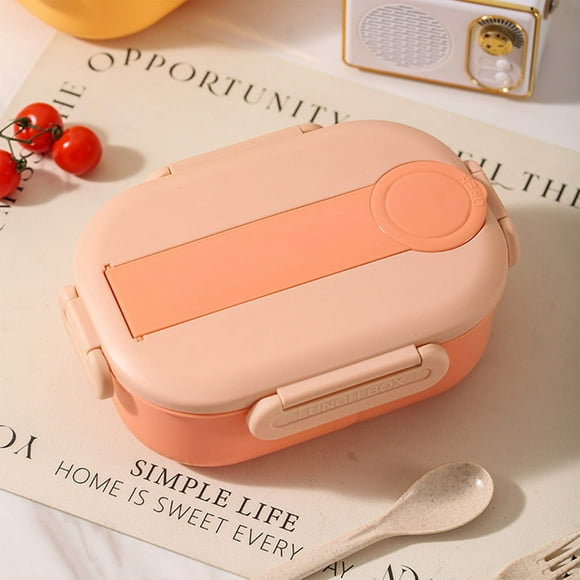 Student Card Three-cent Lunch Box Small Fresh Lunch Box With Tableware Portable Travel Box