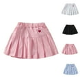 thumbnail image 4 of CHEEREAM Girl Pleated Skirts Little Kid Tennis Skorts Toddler Girl Athletic Flowy Skorts Skirts Cute Sport Skirt, 4 of 4