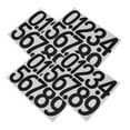 thumbnail image 5 of IBASETOY 4PCS House Number Sticker Black Vinyl Adhesive for Porch Pillars, 5 of 6