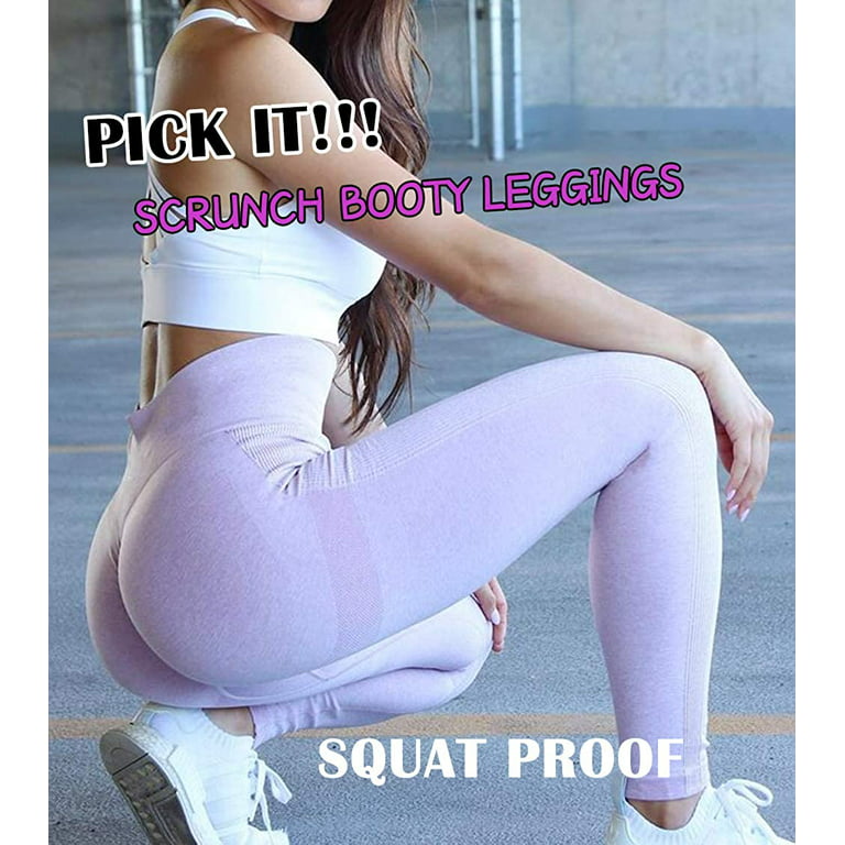 COMFREE Seamless Leggings Workout Gym Tights for Women High Waist Squat  Proof Compression Tummy Control Yoga Pants