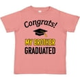 thumbnail image 3 of Inktastic Congrats My Brother Graduated with Cap Boys or Girls Toddler T-Shirt, 3 of 5