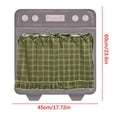 thumbnail image 2 of Handmade Farmhouse Ruffled Oven Skirt, with Decorative Satin Ribbon Tabs, Vintage Style Kitchen Appliance Cover, Rustic Cabinet Decor for Country Style Kitchen Collection/Home Decoration, 24*18in, D, 2 of 7