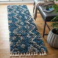 thumbnail image 3 of SAFAVIEH Morocco Juniper Geometric Area Rug, Blue/Gray, 9' x 12', 3 of 9