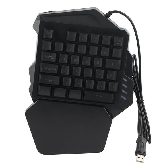 Mini Gaming Keyboard,HXSJ Single Hand Membrane Gaming Mini Keypad Single Hand Gaming Keyboard Best in Class
