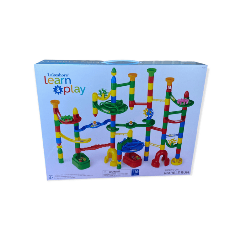 Lakeshore Super Fun Marble Run for Boys and Girls Ages 4