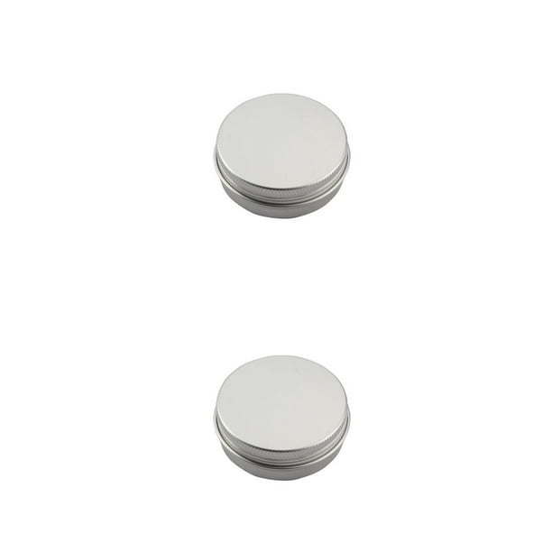 Billuyoard Paquete de 10 contenedores redondos con tapa de rosca, tarros de almacenamiento, bolsillo de viaje recargable, de viaje, lata de té de 39x20mm 2Conjunto