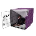 thumbnail image 5 of Aztec Dog Crate Cover, Bohemian Inspired Layout of Vibrant Continuing Vertically Order, Easy to Use Pet Kennel Cover Small Dogs Puppies Kittens, 7 Sizes, Indigo Hot Pink, by Ambesonne, 5 of 6