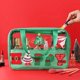 thumbnail image 4 of Juego de neceseres navideños transparentes - Organizador de artículos de tocador de viaje con bordado festivo de Papá Noel y árbol Un neceser de maquillaje, 4 of 5