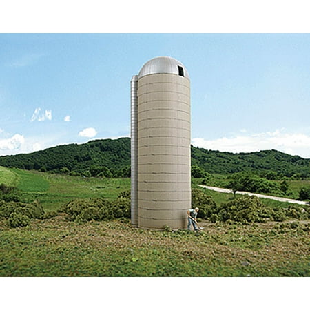 - Walthers Cornerstone HO Scale Building/Structure Kit Concrete-Style Barn Silo