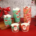 thumbnail image 1 of 50Pcs/Lot Christmas Cupcake Paper Muffin Cup Oil-Proof For Pastry New Year, 1 of 5
