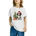 thumbnail image 4 of Christmas Shirts Toddler Boy Girls T-Shirt Christmas Graphic Tees Holiday Tops White 4-5 Years, 4 of 4