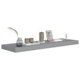 thumbnail image 5 of vidaXL Floating Wall Shelves 2 pcs Grey 80x23.5x3.8 cm MDF, 5 of 5
