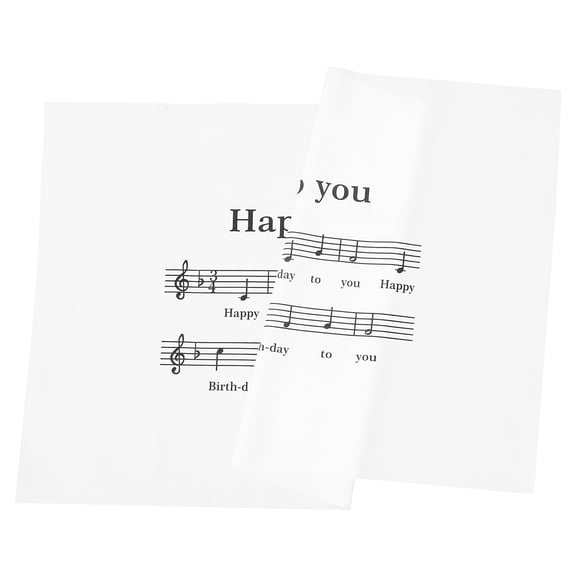 WRITWAA Multi-Color Musical Notes Hanging Banner for Birthday Party Decorations and Celebration Background Decor