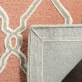 thumbnail image 4 of SAFAVIEH Cambridge Selwyn Geometric Wool Area Rug, Coral/Ivory, 4' x 6', 4 of 8