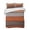 Orange, variant on Quilts Full Size, Brown Wooden Soft Comforter Bedding Set for Bed, Grey Stripe Gradient Country Rustic Grain Lightweight Quilted Bedspread with Pillow Cover(2 Pieces) for All Season, 78x90 Inch