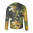 thumbnail image 4 of KeShDi Dress Shirts for Men Oversized Tshirts for Men Men's Camouflage Print Crewneck Casual Long-sleeved Multicolor S, 4 of 5