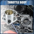 thumbnail image 2 of Unique Bargains 1 Set Universal 75mm/2.95" Silver Tone Aluminum Alloy Car Throttle Body Assembly, 2 of 6
