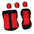 thumbnail image 1 of funtasica Housse de Siège Auto Accessoires Auto Polyester Installation Facile Universelle Rouge, 1 of 9