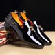 thumbnail image 3 of 2022 Primavera Otoño Zapatos de vestir para hombre Zapatos casuales de charol para hombre Mocasines de marca de lujo con remaches de borlas Zapatos de fiesta de boda para hombre (25,5 cm), 3 of 4