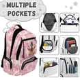 thumbnail image 6 of HUISEFOR Pink Duck Camo School Backpack for Teen Girls Large Capacity Bookbags 17 Inch School Bag with Adjustable Shoulder Strap Waterproof Travel Bags Lightweight Daypack 10-12 Years, 6 of 6