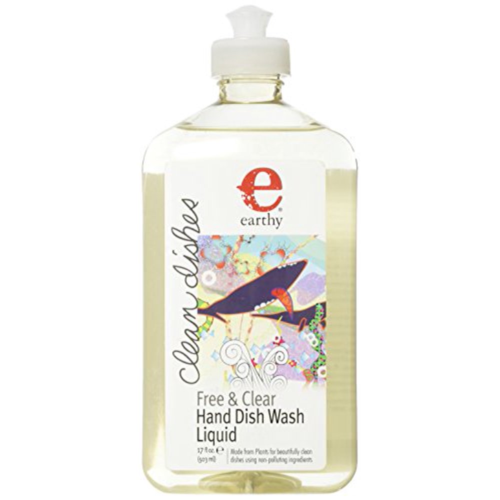 Earthy Free & Clear Liquid Natural Dish Soap Case of 6 17 fl oz