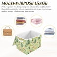 thumbnail image 6 of Yayeee Collapsible Cube Storage Bin with Lid Fabric Closet Decorative Basket with Handles, Cartoon Forest Animals, 6 of 7