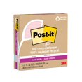 thumbnail image 3 of Post-it® 100% Recycled Paper Super Sticky Notes 675R-3SSNRP, Wanderlust Pastels Collection, Lined, 4 in x 4 in, 3 Pads/Pack, 70 Sheets/Pad, 3 of 3