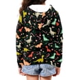 thumbnail image 6 of chaqlin Girls' Fashion Hoodies & Sweatshirts Dinosaur Full Zip Hoodie for Girls Boys Long Sleeve Zipper Sweatshirt Kids School Jacket with Pocket, 6 of 7