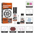 thumbnail image 2 of Wheel Repair Kit Aluminum Rim Scratch Repair Auto Car Motorcycle Hubcaps Covers Paint Surface Damage Dent Care Agent, 2 of 5